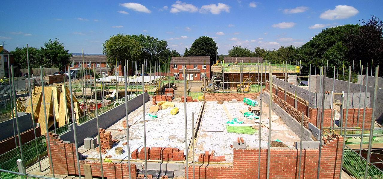 Houses being built in South Normanton